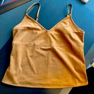Abercrombie suede rich brown cami